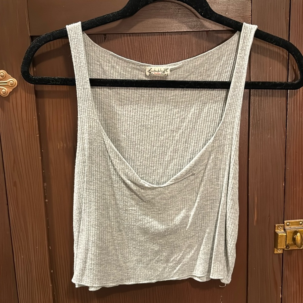 Free People Grey Tank
